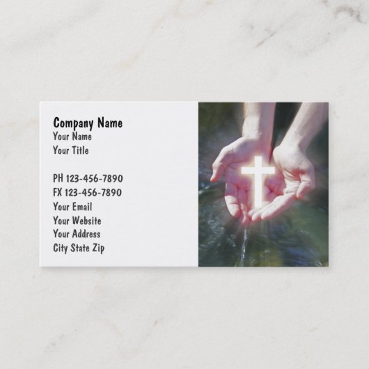 Christliche Geschäfts-Karten Visitenkarte (Vorderseite)