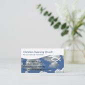 Christliche Geschäfts-Karten Visitenkarte (Stehend Vorderseite)