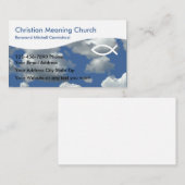 Christliche Geschäfts-Karten Visitenkarte (Vorne/Hinten)