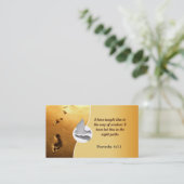 Christliche Geschäfts-Kartenabdrücke Visitenkarte (Stehend Vorderseite)