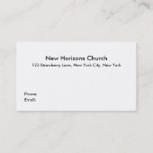 christliche Geschäftskarte Visitenkarte (Rückseite)