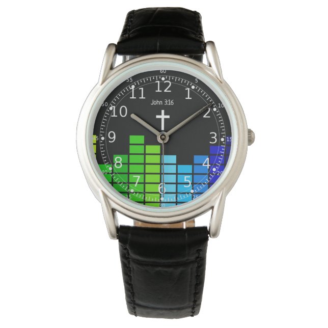 Christliche Geschenke für Jugendliche - Bibelschri Armbanduhr (Vorderseite)