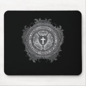 "CHRISTLICHE GESCHENKE" Luther Rosen-christlicher Mousepad (Vorne)