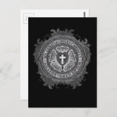 "CHRISTLICHE GESCHENKE" Luther Rosen-christlicher Postkarte (Vorne/Hinten)