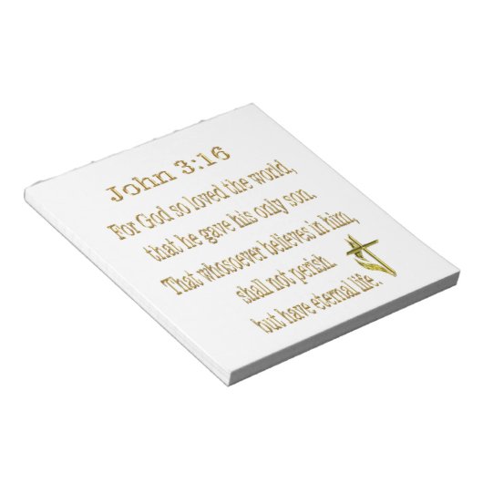 christliche Geschenke Notizblock (angewinkelt)