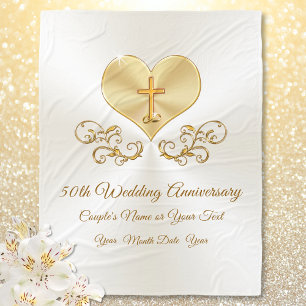 Christliche Geschenkideen zum 50. Geburtstag Fleecedecke