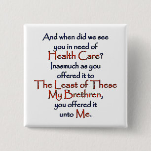 Christliche Gesundheitsversorgung Button