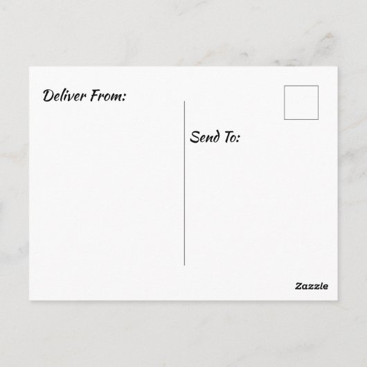 Christliche Giraffe Postkarte (Rückseite)