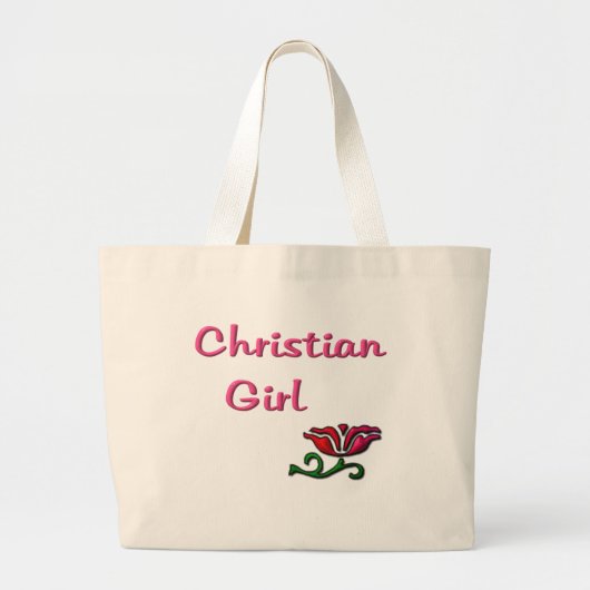 Christliche Girl-Geschenke Jumbo Stoffbeutel (Vorne)