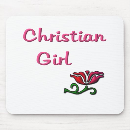 Christliche Girl-Geschenke Mousepad (Vorne)