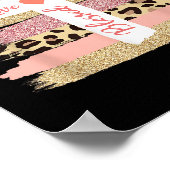 Christliche Glaube Liebe Hoffnung gesegnet - Kreuz Poster (Ecke)