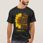 Christliche Glaube Liebe Sonnenblumenschrift Relig T-Shirt (Vorderseite)