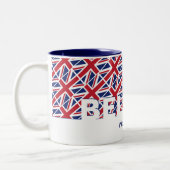 Christliche GLAUBE Mark 9:23 UNION JACK Custom Zweifarbige Tasse (Links)