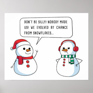Christliche Glaubensapologetik Snowman - Weihnacht Poster