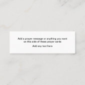 Christliche Glaubensbekenner Mini Visitenkarte (Rückseite)