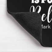Christliche Glaubensbibel Verse glauben Schwarz Mousepad (Ecke)