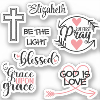 Christliche Glaubensskriptur Gott ist Liebe Herz J Aufkleber