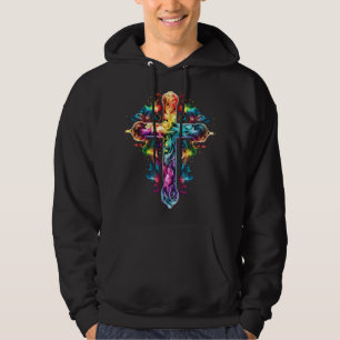 Christliche Glaubensstimmung Hoffnung Liebe Jesus Hoodie