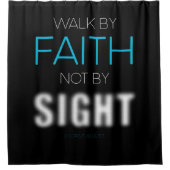 Christliche Glaubensverse Weg durch den Glauben Ni Duschvorhang (Vorderseite)