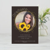 Christliche Gold Round-Frame-Foto-Ankündigungskart Ankündigung (Stehend Vorderseite)