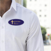 Christliche Goldkreuz-Bezeichnung Namenschild