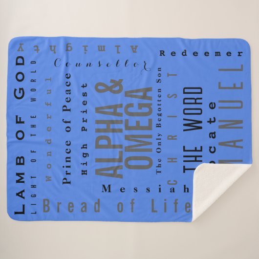 Christliche Gottheiten, modern einfach Sherpadecke (Vorderseite (Horizontal))