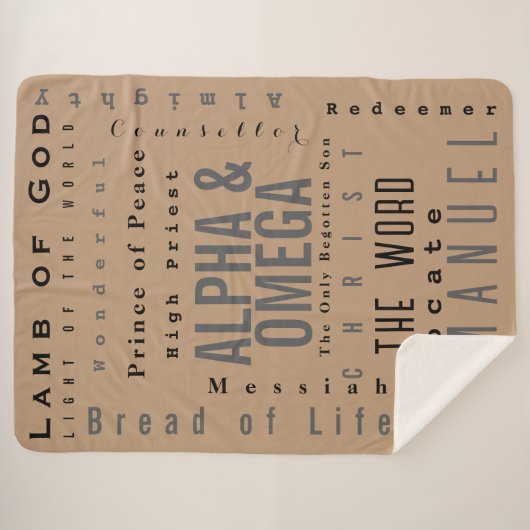 Christliche Gottheiten, modern einfach Sherpadecke (Vorderseite (Horizontal))