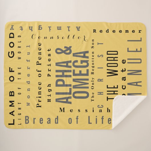 Christliche Gottheiten, modern einfach Sherpadecke (Vorderseite (Horizontal))