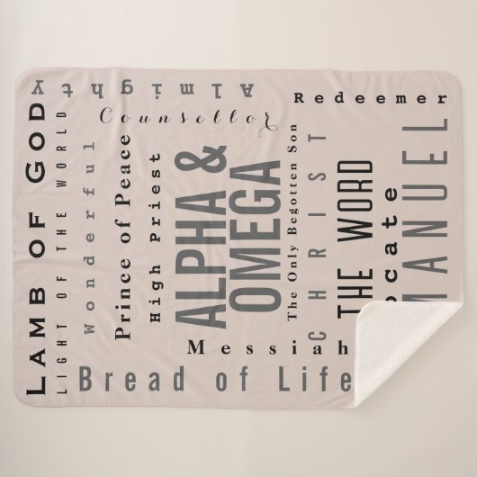 Christliche Gottheiten, modern einfach Sherpadecke (Vorderseite (Horizontal))