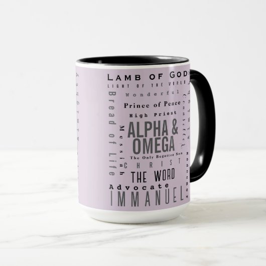 Christliche Gottheiten, modern einfach Tasse (VorderseiteRechts)