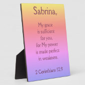 Christliche Grace genügt Fotoplatte (Seite)