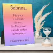 Christliche Grace genügt Fotoplatte (Seite)