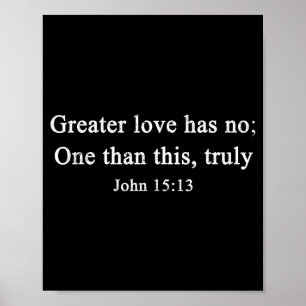 Christliche größere Liebe hat als diese Johannes 1 Poster