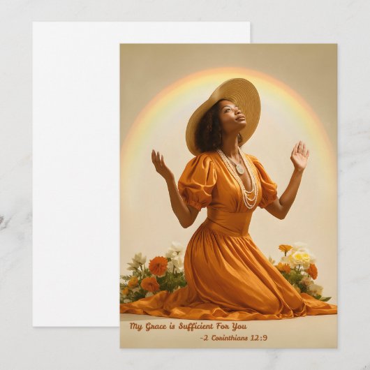 Christliche Grußkarte (Vorne/Hinten)