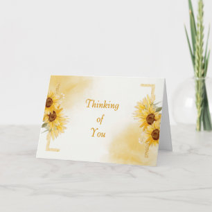 Christliche Grußkarte mit Sonnenblumen Dankeskarte