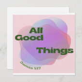 Christliche Grußkarte / Postkarte / Biokonzept (Vorne/Hinten)