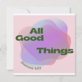 Christliche Grußkarte / Postkarte / Biokonzept