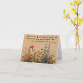 Christliche Grußkarte: Psalm 66:20 Karte (Gelbe Blume)