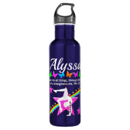 CHRISTLICHE GYMNAST PRAYER PERSONALISIERTE WASSERF EDELSTAHLFLASCHE
