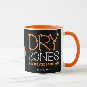 Christliche Halloween DRY BONES Ezekiel 37 Monogra Tasse