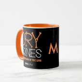 Christliche Halloween DRY BONES Ezekiel 37 Monogra Tasse (Vorderseite Links)