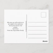 CHRISTLICHE Halloween-Gruß Postkarte (Rückseite)