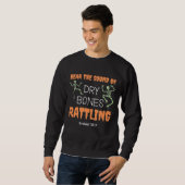 Christliche Halloween-KNOCHEN RATTLING Sweatshirt (Vorne ganz)
