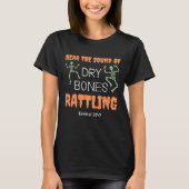 Christliche Halloween-KNOCHEN RATTLING T-Shirt (Vorderseite)
