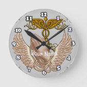 Christliche Hand-Uhr Runde Wanduhr (Vorderseite)