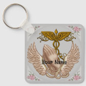 Christliche Hände Krankenversicherung Schlüsselanh Schlüsselanhänger (Vorderseite)