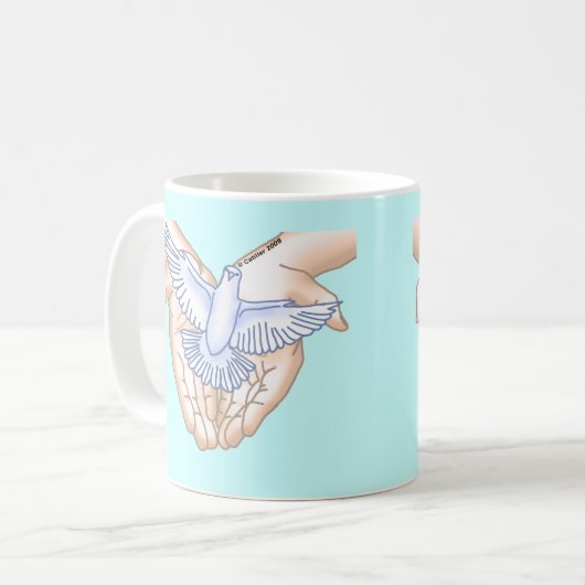 Christliche Händentove Kaffeetasse (Vorderseite Links)