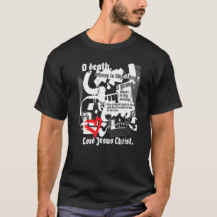 Christliche Hardcore Punk Skull Vintag Jesus Rette T-Shirt