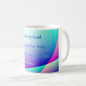 Christliche heilende Geschenk-Tasse Kaffeetasse (VorderseiteRechts)