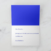 Christliche Heilgrußkarte wird gut Karte (Innenseite)